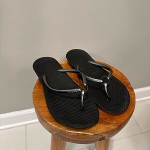 HAVAIANAS FLIP FLOPS WOMENS US SIZE 6 35/36 BRAZIL BEACH SANDALS Silver/gray col